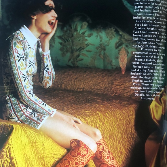 Vogue Aug. 1990 CLAUDIA SCHIFFER Cover - Picture 9 of 12